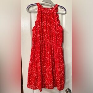 Red Monteau Dress